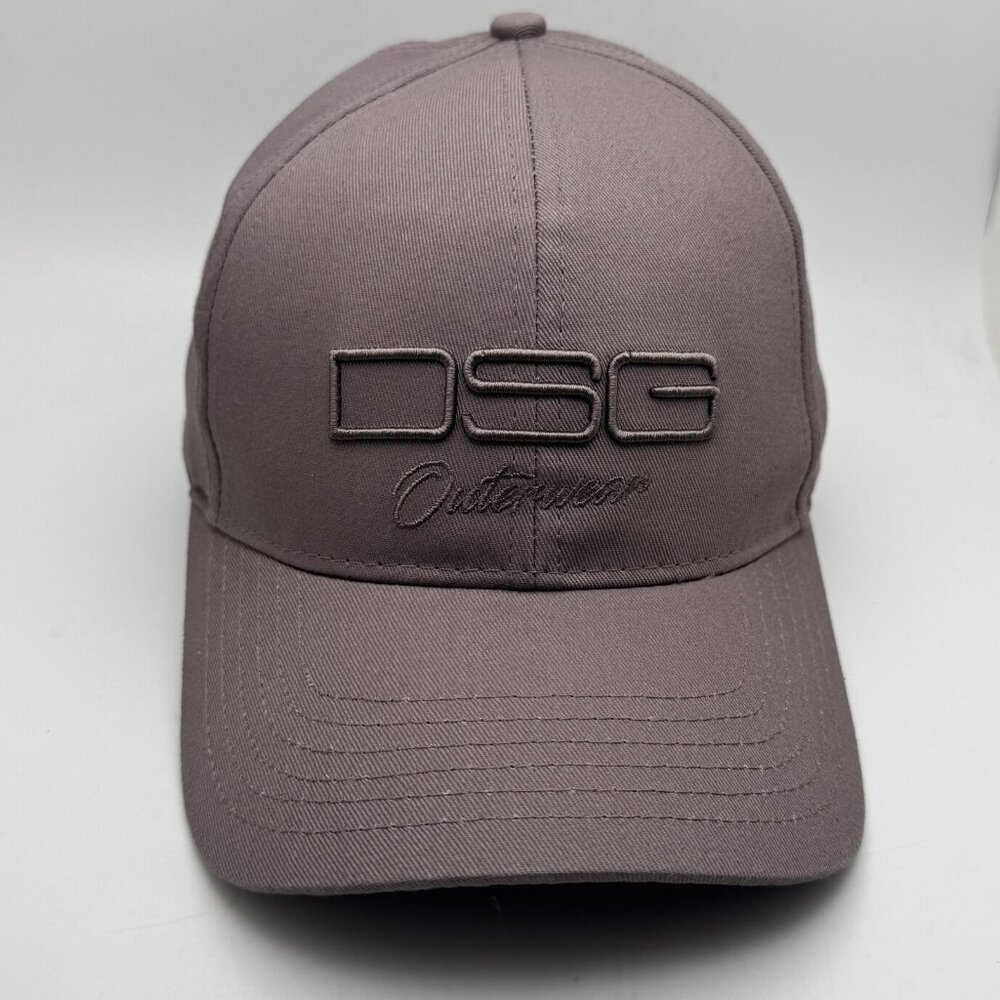 DSG Outerwear Men's Adjustable Baseball Cap Hat Taupe 100% Cotton Embroidered